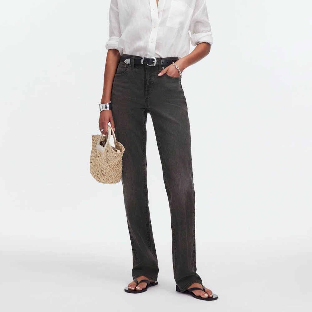 MADEWELL '90s Straight Mid-Rise Jean in Landale Wash
